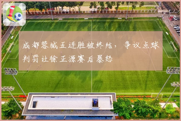 成都蓉城五连胜被终结，争议点球判罚让徐正源赛后暴怒